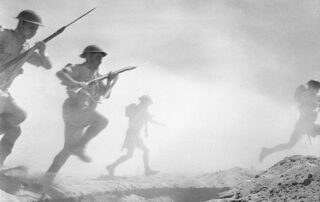 Foto gemaakt tijdens de Slag bij El Alamein,1942