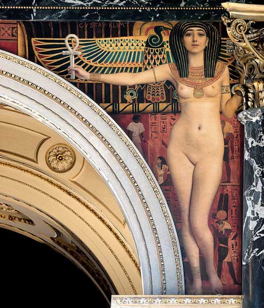 Weense Cleopatra, Trappenhuis Kunsthistorisches Museum, Foto Klimt Foundation, Wenen, 1890-1901.