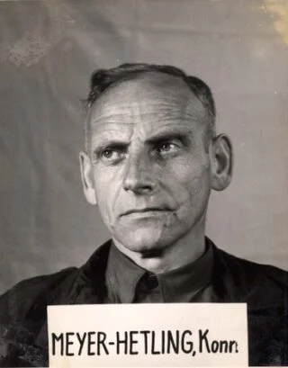 Konrad Meyer tijdens na-oorlogse internering