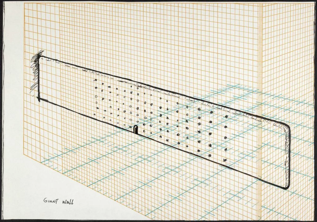 Alfred Eikelenboom, schets voor De Muur in Apeldoorn, ca. 1998, collectie RKD