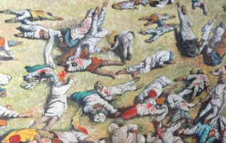 Bloedbad van Amritsar - Muurschildering