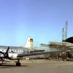 Een Iljoesjin-14 op Interflug-luchthaven Berlijn-Schönefeld, 1961