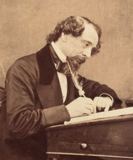 Charles Dickens in 1858, gefotografeerd  door George Herbert Watkins