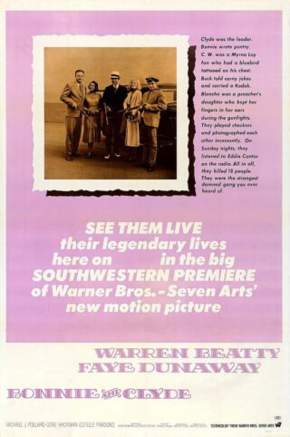 Poster van de film van Arthur Penn over Bonnie en Clyde