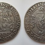 Hertogdom Gelre, zilveren Snaphaanschelling, geslagen te Nijmegen 1516-1527 op naam van Hertog Karel van Gelre.