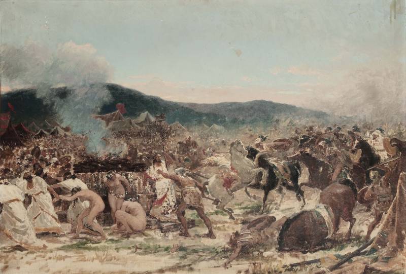 Geromantiseerde weergave van de  Slag bij Himera 
