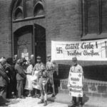 Duitse nazi's voeren campagne tijdens een kerkenraad-verkiezing in Berlijn, 23 juli 1933