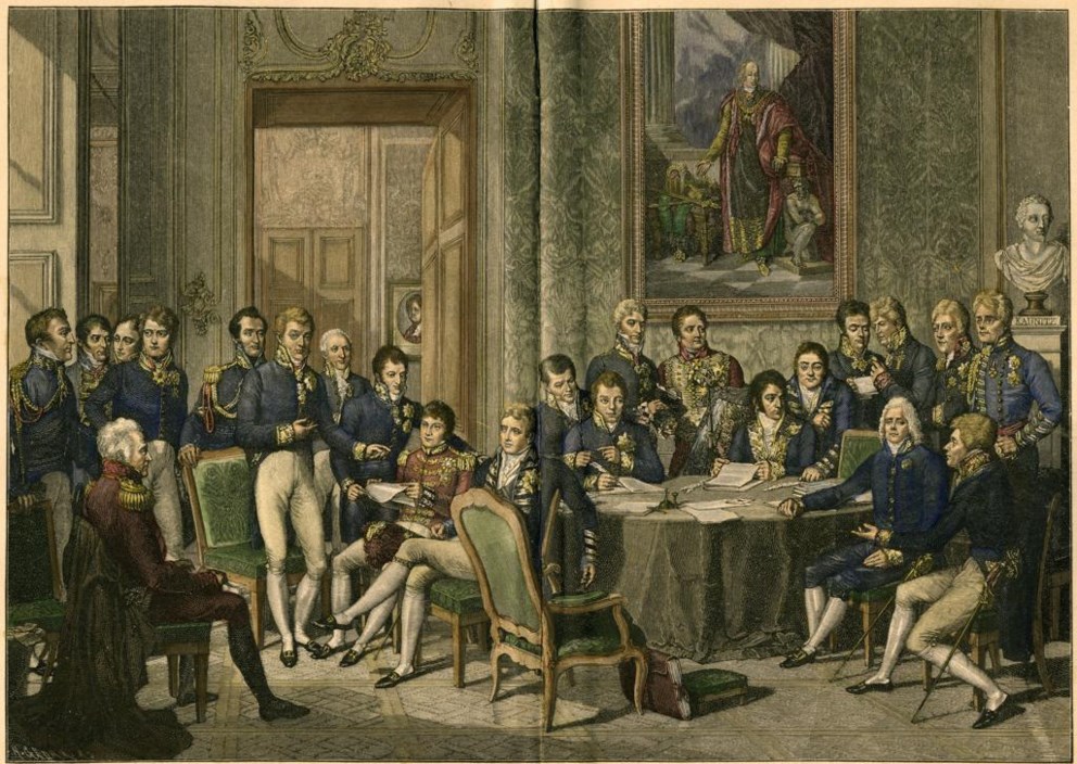In 1814-1815 bepaalde het Weens Congres, onderbroken door de ontsnapping van Napoleon van Elba tot zijn nederlaag in Waterloo, de toekomst van Europa.