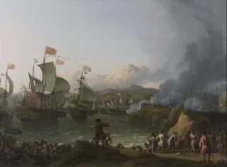 Gevecht om een Spaanse zilvervloot in de Baai van Vigo