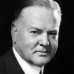 De Amerikaanse president Herbert Hoover