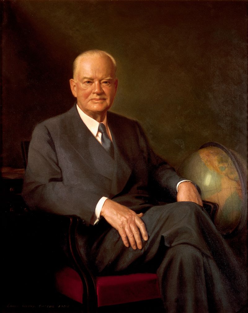 Officiële Witte Huis-portret van president Herbert Hoover