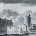 Fictieve weergave van het kasteel van Geertruidenberg door Gerrit Schoemaker (18e eeuw). Brabant Collectie, Universiteit van Tilburg.