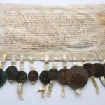Kabeljauwse verbondsbrief tussen de Kabeljauwse steden, Delft, 26 september 1351 (Delft. Archief 1, inv.nr 2693, charter 10259)