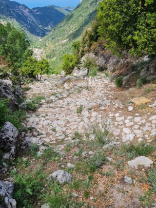 De Romeinse weg door de Jabal Moussa