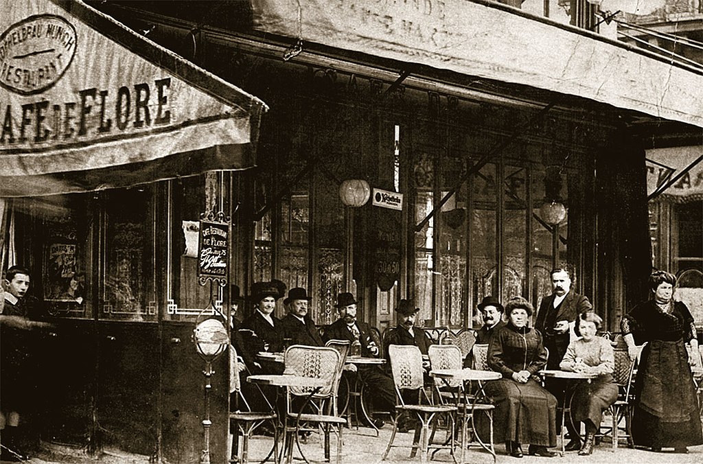 Het Café de Flore rond 1900