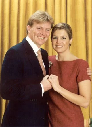 Verlovingsportret van Willem-Alexander en Maxima Zorreguieta, 2001 