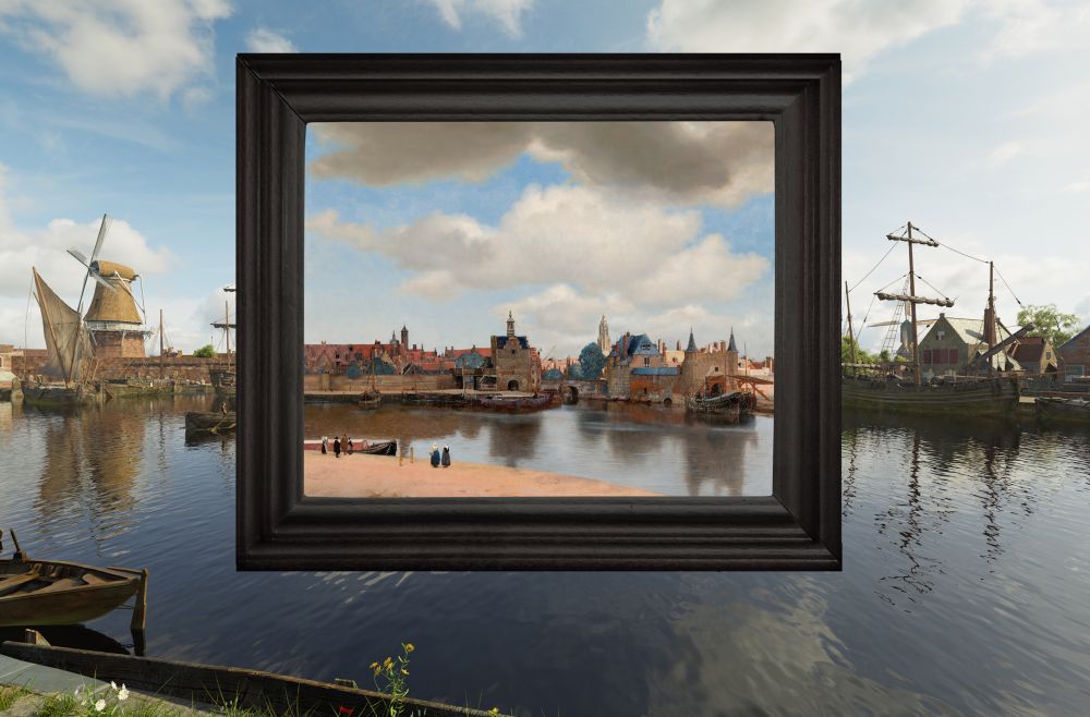 Digitale reconstructie gelanceerd van Delft in 1660 met daarbij het beroemde stadsgezicht van Vermeer