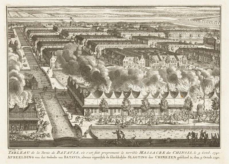 Vuurzee aan de grachten van Batavia