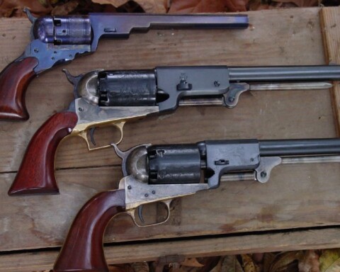 Moderne reconstructies van oude Colt-revolvers