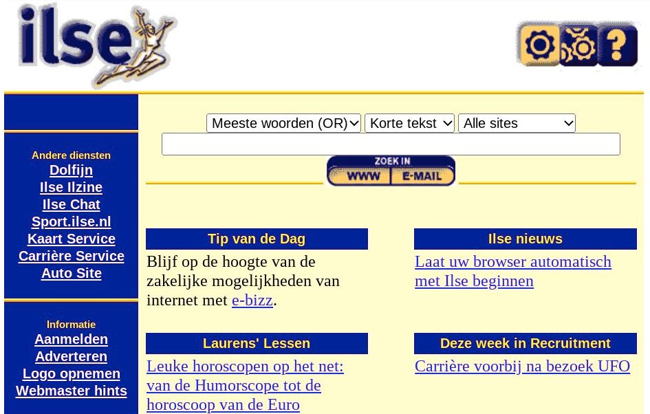 Ilse.nl - Nederlandse zoekmachine | Historiek