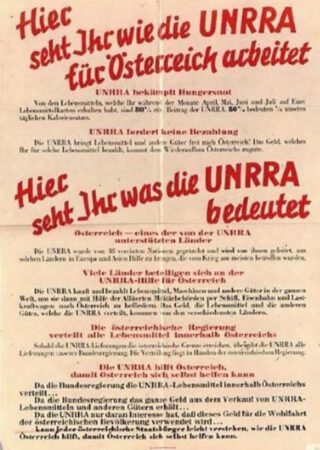 ‘Ziehier wat de UNRRA voor Oostenrijk doet’. 