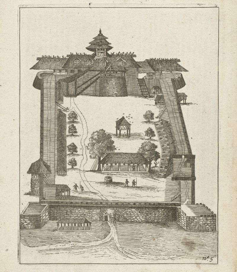 Het fort op Ambon in 1607 - Anoniem