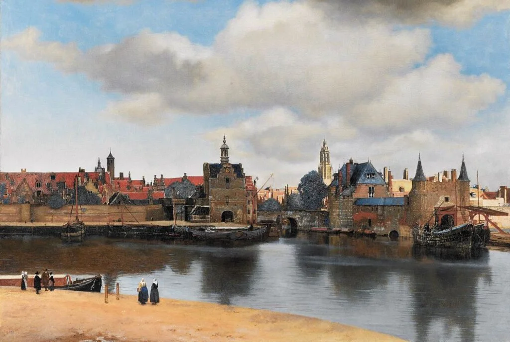 Gezicht op Delft - Johannes Vermeer, ca. 1660 - Mauritshuis Den Haag