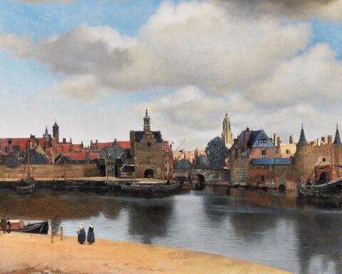 Gezicht op Delft - Johannes Vermeer, ca. 1660 - Mauritshuis Den Haag