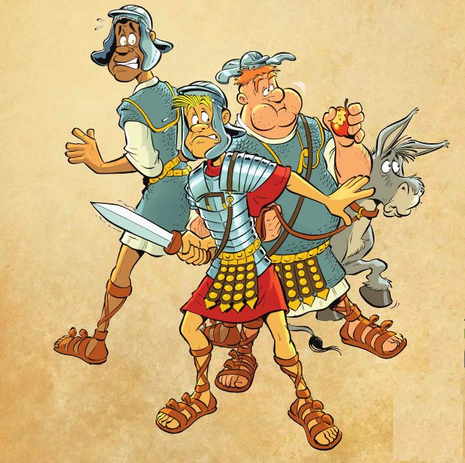 Personages uit de nieuwe Romeinen-strip