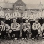 Het Nederlands elftal voor de wedstrijd tegen de Berliner F.C. Preussen, 30 december 1900