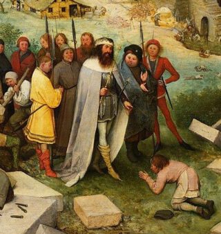 Nimrod op het schilderij van Pieter Bruegel de Oude