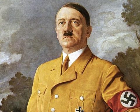 Portret van Adolf Hitler gemaakt door Heinrich Knirr, 1937