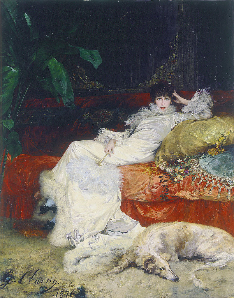 Portret van Sarah Bernhardt - Georges Clairin, 1876