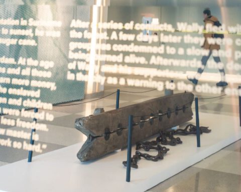 De tentoonstelling Slavery. Ten True Stories of Dutch Colonial Slavery van het Rijksmuseum bij de Verenigde Naties in New York.
