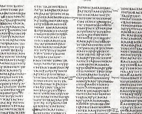 Seputagint - Detail uit het boek Ester in de Codex Sinaiticus