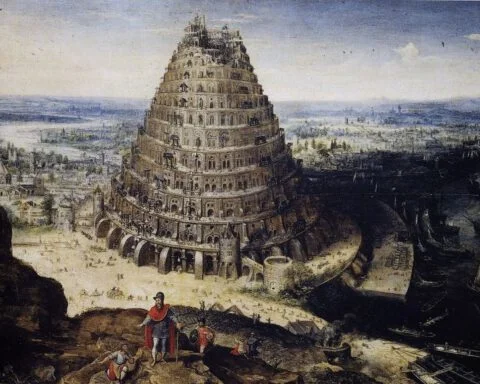 Toren van Babel - Lucas van Valckenborch, 1594