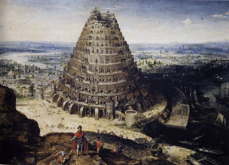 Toren van Babel - Lucas van Valckenborch, 1594