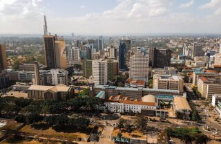 Zicht op Nairobi