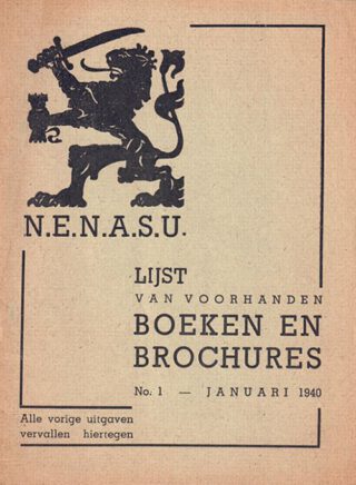 Publicatie met een overzicht van boeken en brochures van NENASU