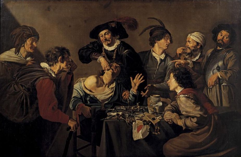 Atelier Theodoor Rombouts - Bij de tandentrekker, 1628