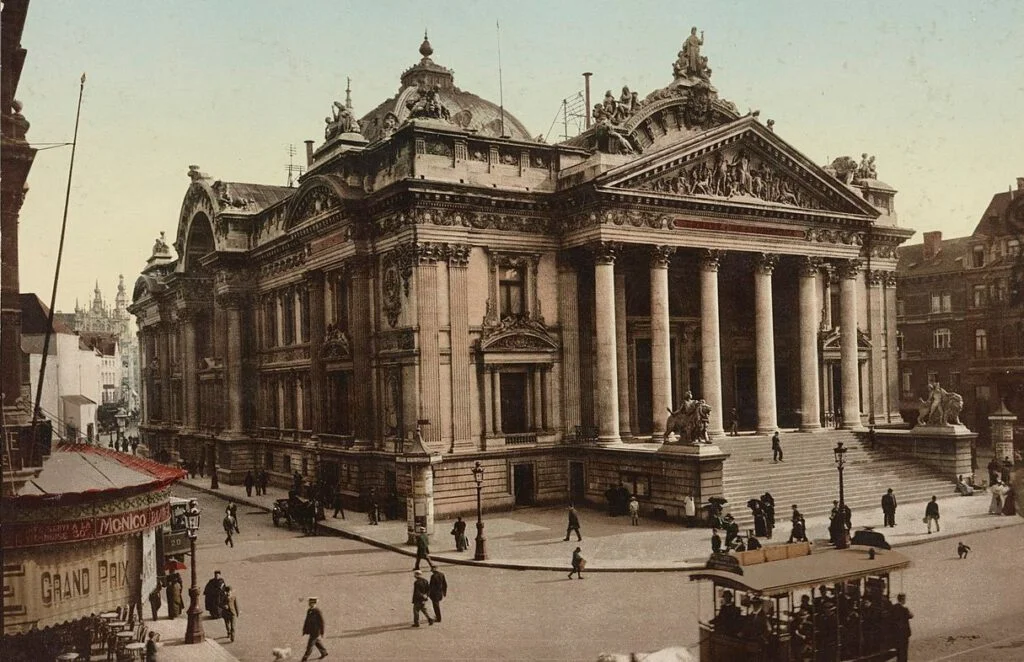 Beurs van Brussel rond 1890