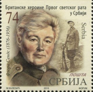 In Servië prijkt Flora Sandes' beeltenis op een postzegel. 