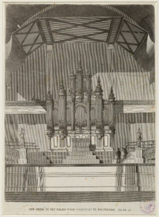 Het Cavaillé-Coll-orgel in het paleis voor volksvlijt 
