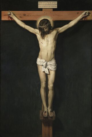 Jezus Christus gekruisigd - Schilderij van Diego Velázquez, ca. 1632