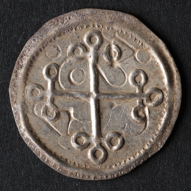 Viking-munt uit de tijd van koning Harald I van Denemarken