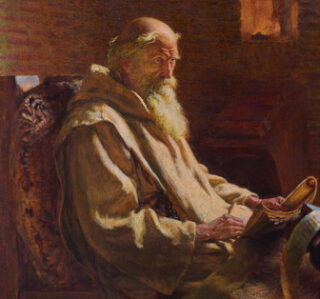 Bede - Schilderij van James Doyle Penrose, 1902