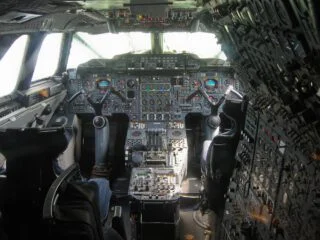Cockpit van de Concorde