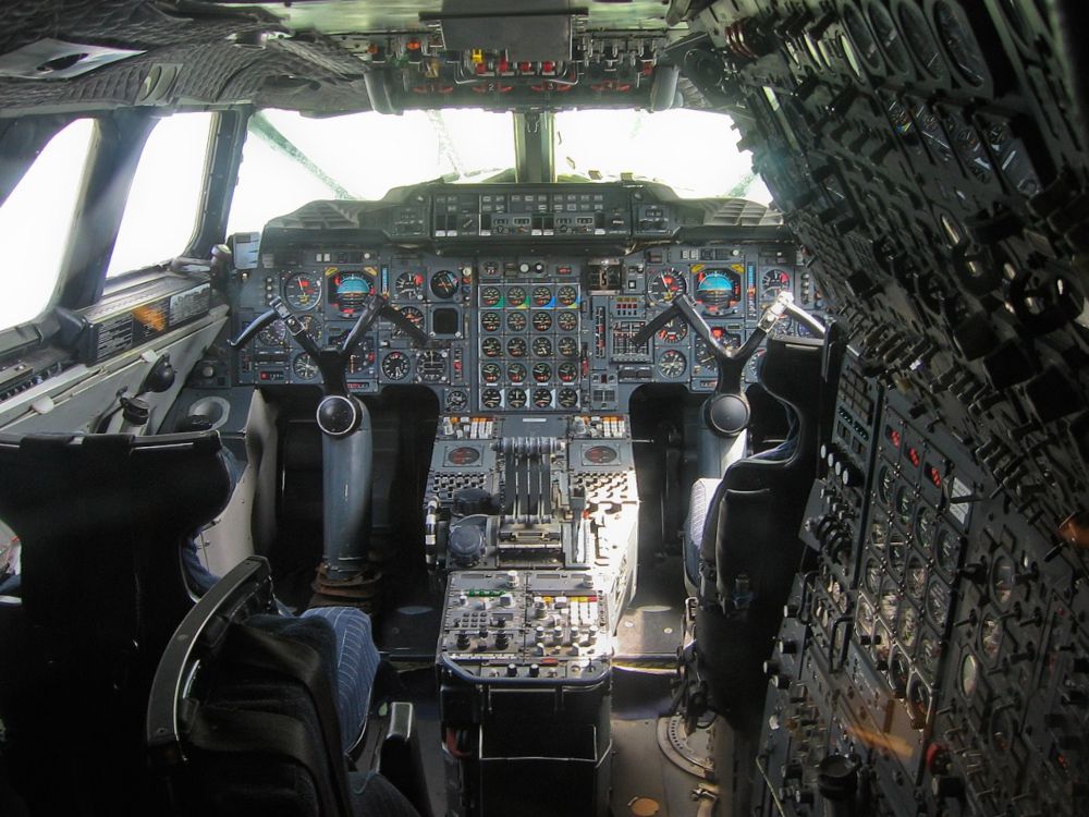 Cockpit van de Concorde