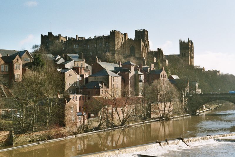 De Wear bij het kasteel van Durham