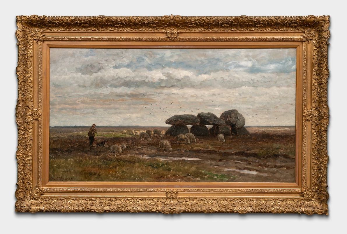 Willem Roelofs, Hunebed bij Tynaarlo, circa 1861